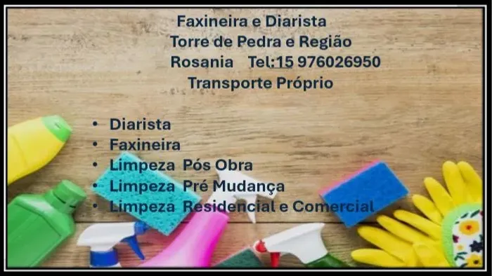 Faço Serviço de Diarista e Faxineira 