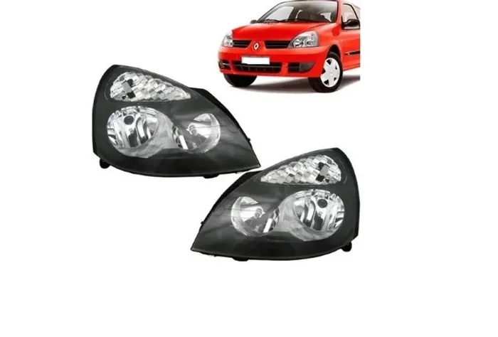 Par Farol Mascara Negra Renault Clio 2003 2004 a 2012 