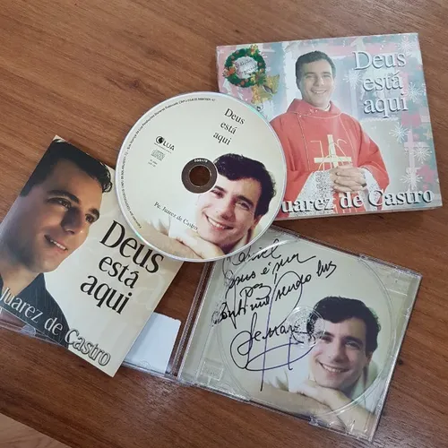 Padre Juarez - CD Deus Está Aqui Autografado + Sim, Sim! Não, Não - religioso