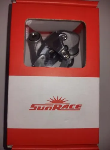 Câmbio Traseiro Speed Sunrace novo sem uso cage curto 2x9V R-DR 91 prata.