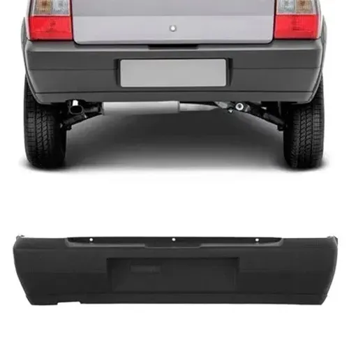 Parachoque Traseiro Fiat Uno Economy 2008 à 2011 - Cinza Texturizado - Lumax