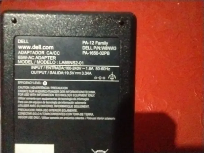 Fonte de Alimentação Dell 65W PA12 famili