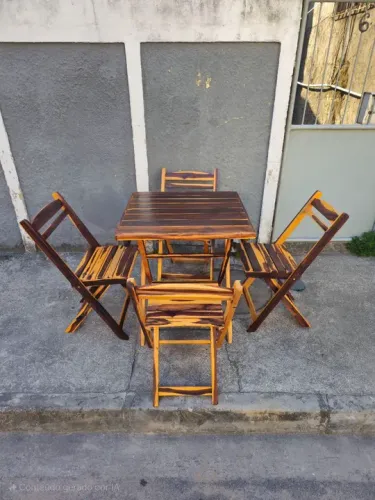 Conjunto de mesa dobrável NOVO