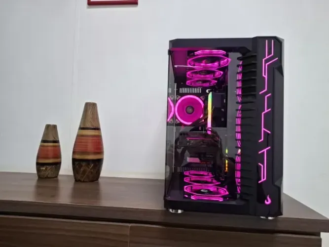 PC Gamer - NOVO, Ryzen 5-5600X, 32GB de RAM, GTX 1660S, SSD-1Tera, X-570Plus, Fonte 650W