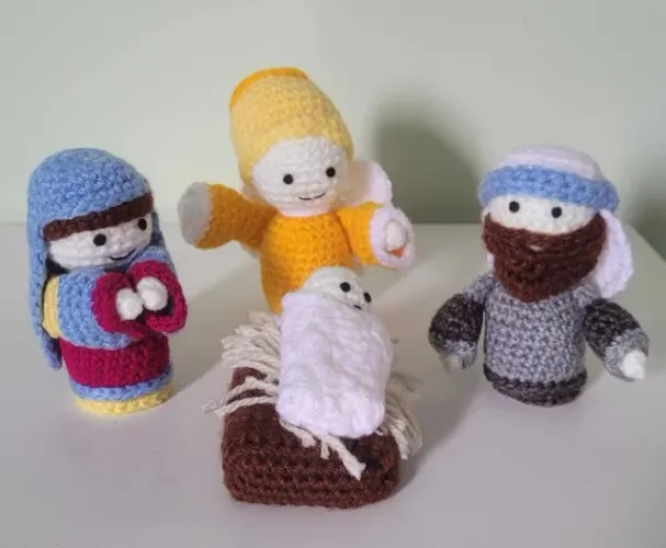 Natal Presépio em Amigurumi (15 personagens) + Brinde