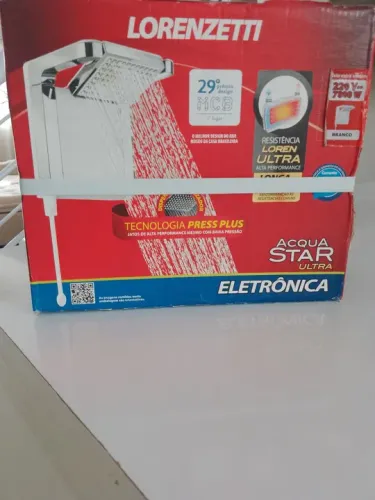Ducha Lorenzetti Aqua Star ultra, branco, 220 V ~ 7800W, Nova.