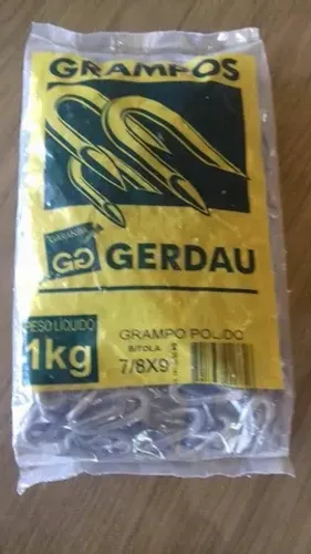 Grampo para cerca 7/8 x 9 gerdau