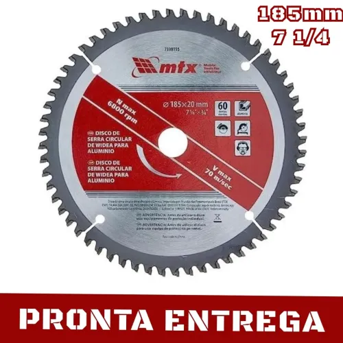 DISCO P/ ALUMÍNIO MTX 7 1/4