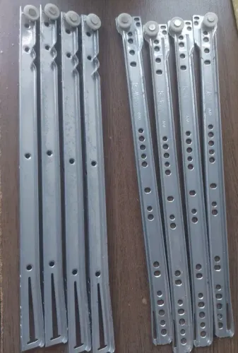 Trilhos para Corrediças de Gaveta 40cm- 4 conjuntos para 4 gavetas.