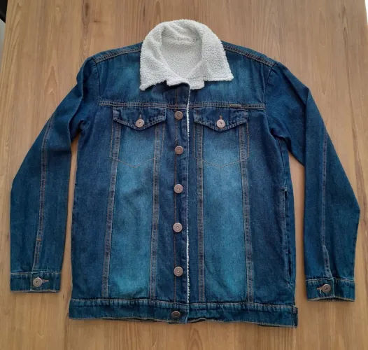 Jaqueta Jeans Peluciada
