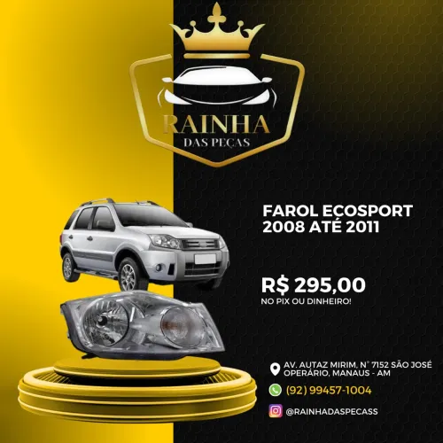 Farol Ecosport 2008 até 2011