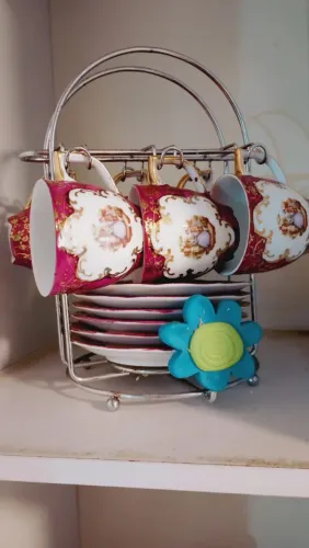 Conjunto de café e chá de porcelana 