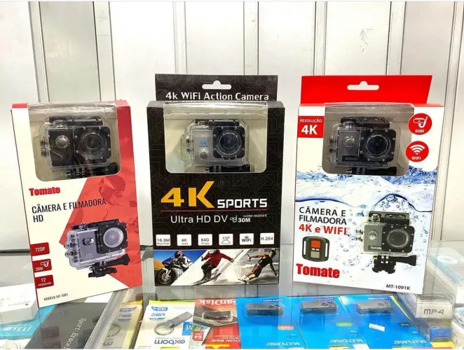 Câmera de Ação 4K e WIFI - Filmadora 