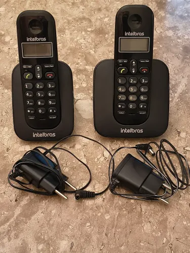 Telefone sem fio Intelbras com secretária eletrônica e agenda 