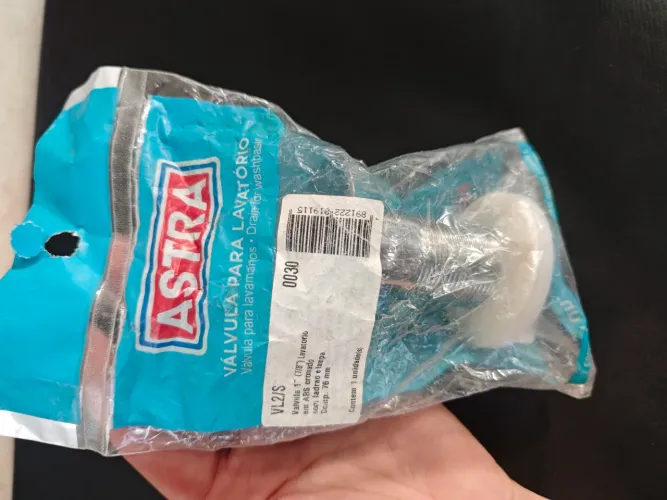 Válvula para Lavatório Astra VL2/S 1"