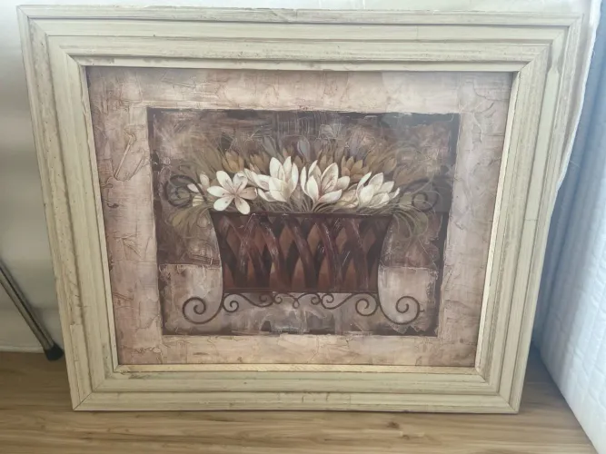 Quadro Decorativo Flores em Vaso