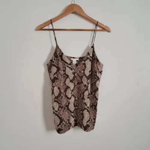Blusa bata feminina alça fina cobra