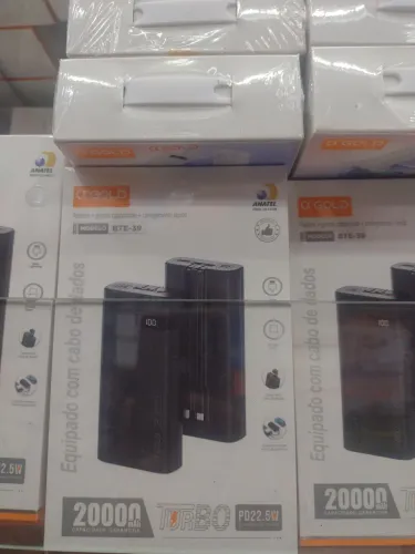 Carregador Portátil 20000 mAh 65W O'Gold - Novo