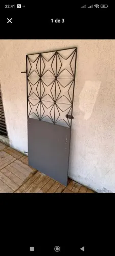 Portãozinho com grade / portãozinho com trinco ou fechadura 