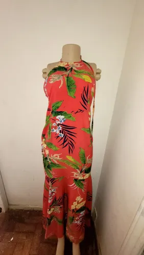 Vestido longo vermelho g