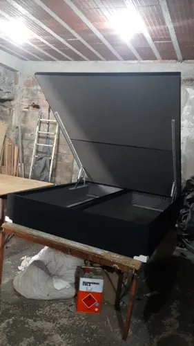 Cama Box com Baú KING 1.099,90 a vista