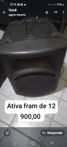 Caixa de som profissional ativa