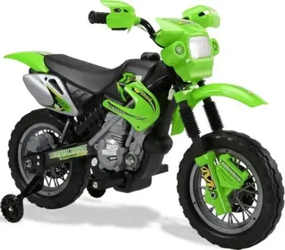 Motocicleta Infantil Elétrica Verde