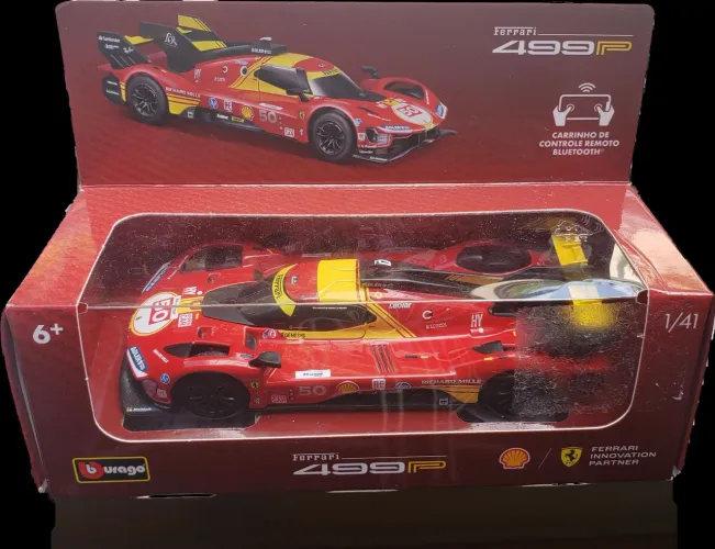 Miniatura Ferrari Original Shell com Controle Remoto - Colecionável Raro!