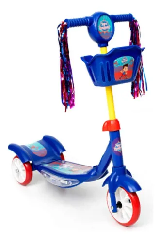 Patinete Infantil Turma Da Aventura Azul