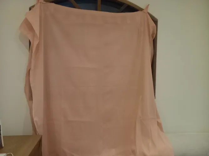 Cortina Rosa bebê salmão grande