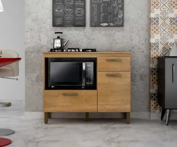Balcão Teresina P/ Cooktop 4 ou 5 Bocas (FAZEMOS ENTREGA EM ATE 24 HORAS DF E ENTONO)