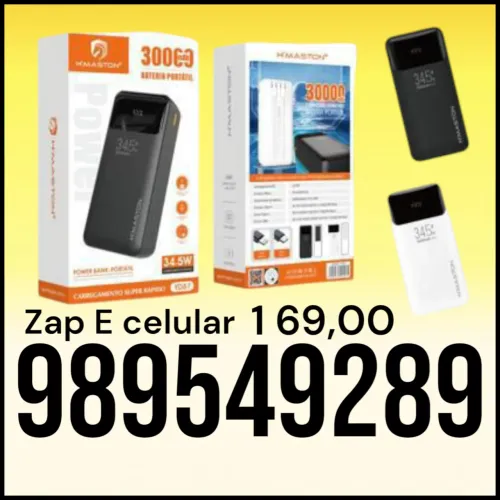 Carregador portátil 30.000mAh h,maston