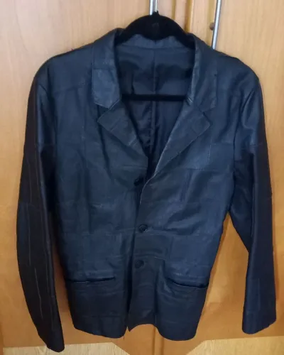 Casaco de couro feminino tam 42