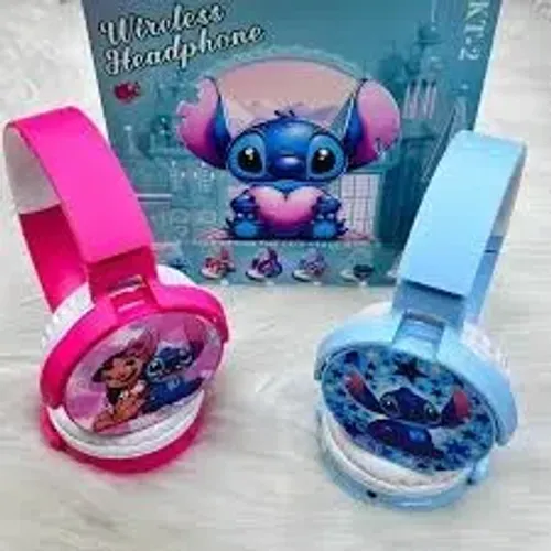 Fones De Ouvido Headset Sem Fio Disney Stitch Com Bluetooth