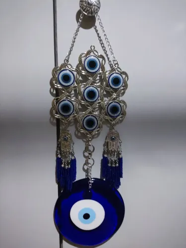 Olho grego e mão de Hamsa para decoração 