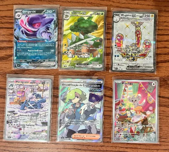 Lote Grande Pokemon Gengar Ex - Forças Temporais Copag