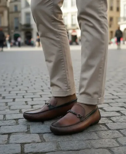 Mocassim Masculino Fascar 44 Marrom Mescla Masculino