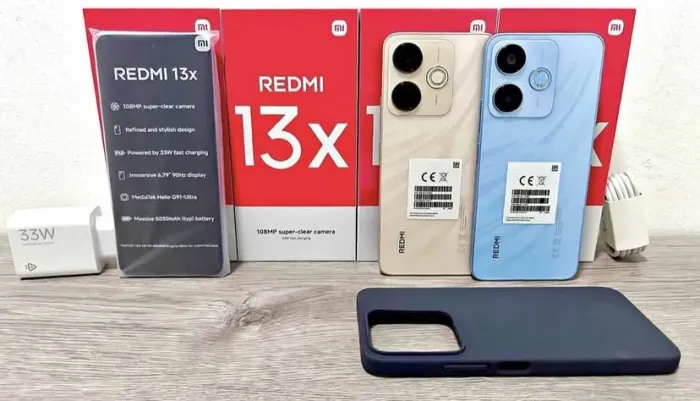 Redmi 13X 256GB + 8GB RAM Desempenho e Estilo Capa Película + Entrega Grátis
