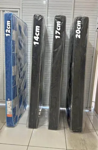Colchões de diferentes espessuras