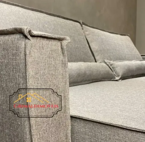 Sofá som design exclusivo no veludo a pronta entrega