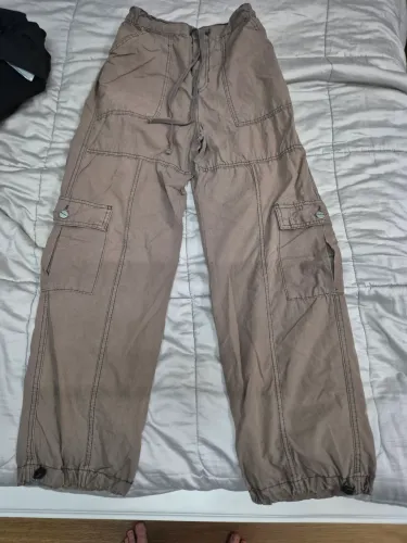 calça cargo marrom tam M