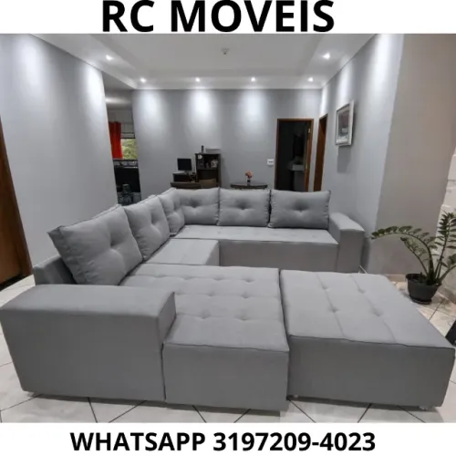 Sofá Modulado Toro - Conforto e Estilo para Grandes Espaços