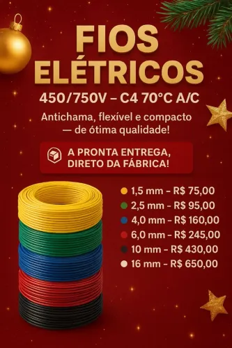 Cabos elétricos flexível 