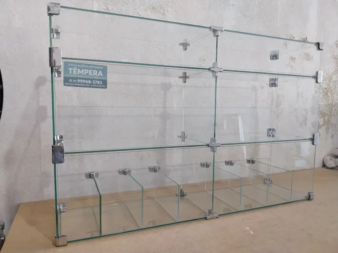Baleiro de vidro modulado 