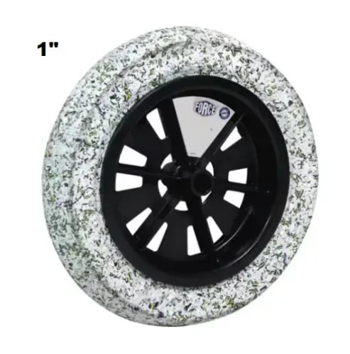 Roda pneu Maciço 125kg Force 1" Carrinho de Mão