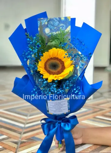 Mini buquê girassol de Van gogh 