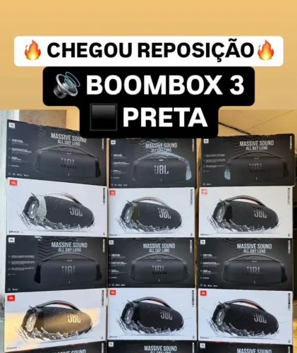 Caixa JBL Boombox 3 Preta lacrada com garantia.
