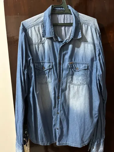 Camisa jeans masculina G