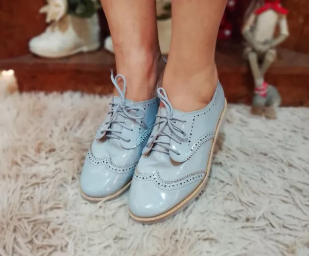 Oxford Azul Bebê - Conforto e Estilo N°37