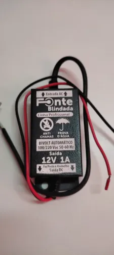 Fonte selada/blindada 12V 1A IP67